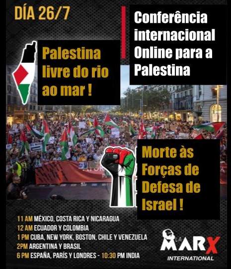 Conferência Internacional Online para a Palestina