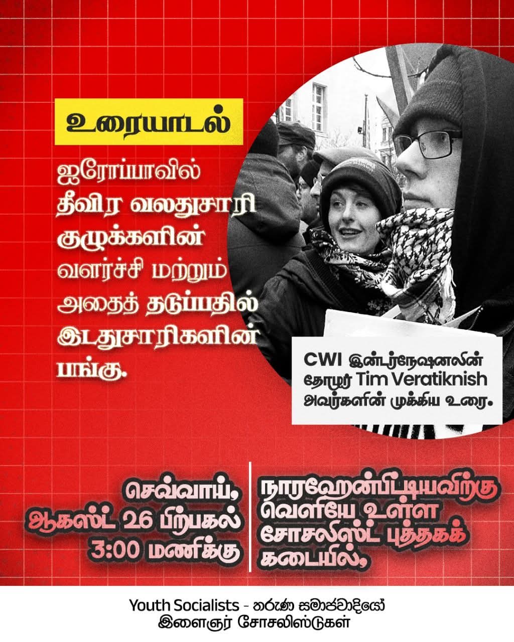 ஐரோப்பாவில் தீவிர வலதுசாரி குழுக்களின் வளர்ச்சி மற்றும் அதைத் தடுப்பதில் இடதுசாரிகளின் பங்கு.