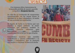 ¡Compañero Benjamín presente, ahora y siempre!